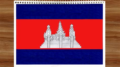 How to Draw the National Flag of Cambodia Cambodia.
